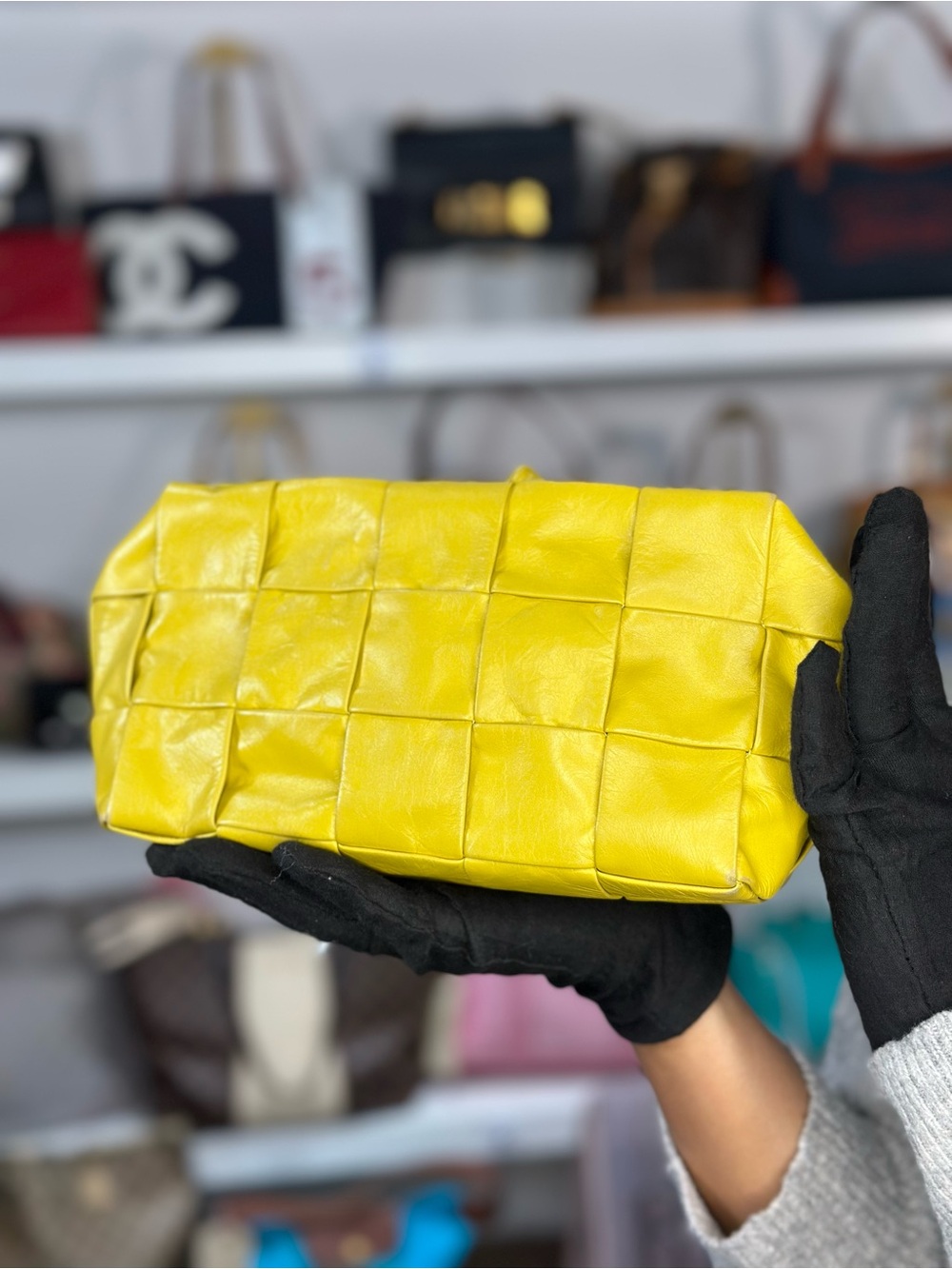 Bottega Veneta wristlet